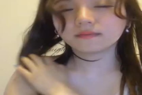 yummy fresh asian shemale Showing Off Her sleazy Body And Jerking Her weenie