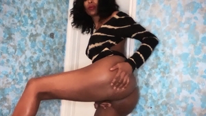 TransAngels - Solo ebony Natassia Dreams playing with toys