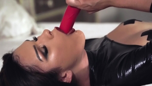 TransAngels: Alisia Rae riding big vibrator