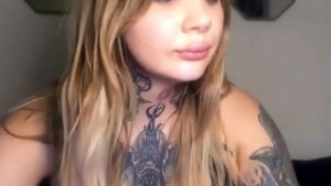 big love muffins tranny With Full Tattoos Wanks Hard On cam